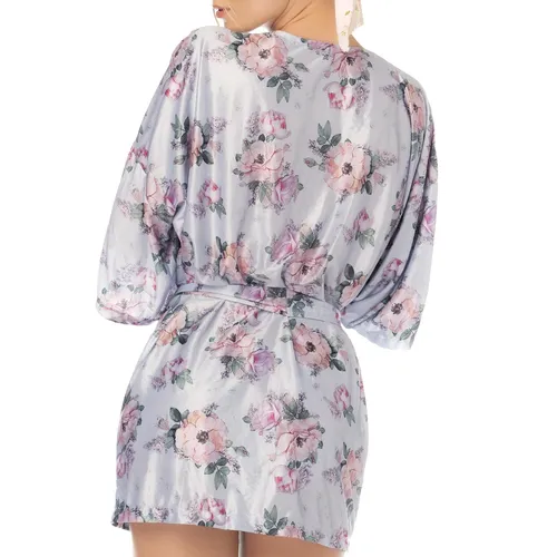 Chasing Midnight Printed Short Robe #6