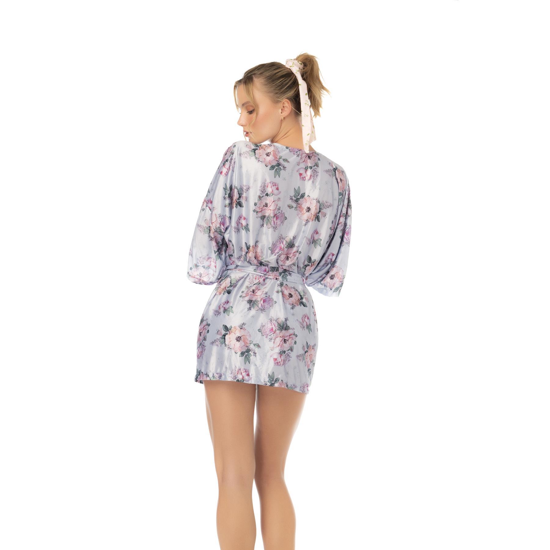 Chasing Midnight Printed Short Robe #7