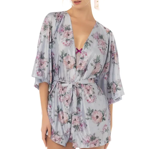 Chasing Midnight Printed Short Robe  #9