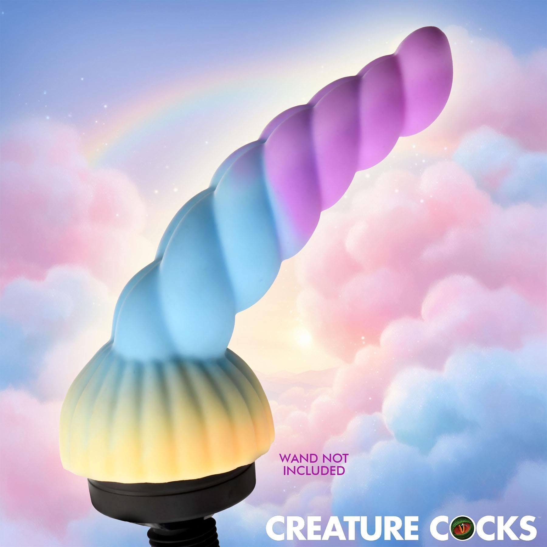 Creature Cocks Unicorn Head Wand Attachment view 3