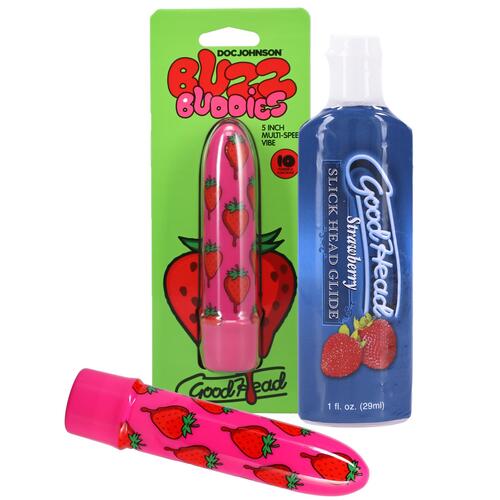 BUZZ BUDDIES STRAWBERRY VIBE & LUBE view 2