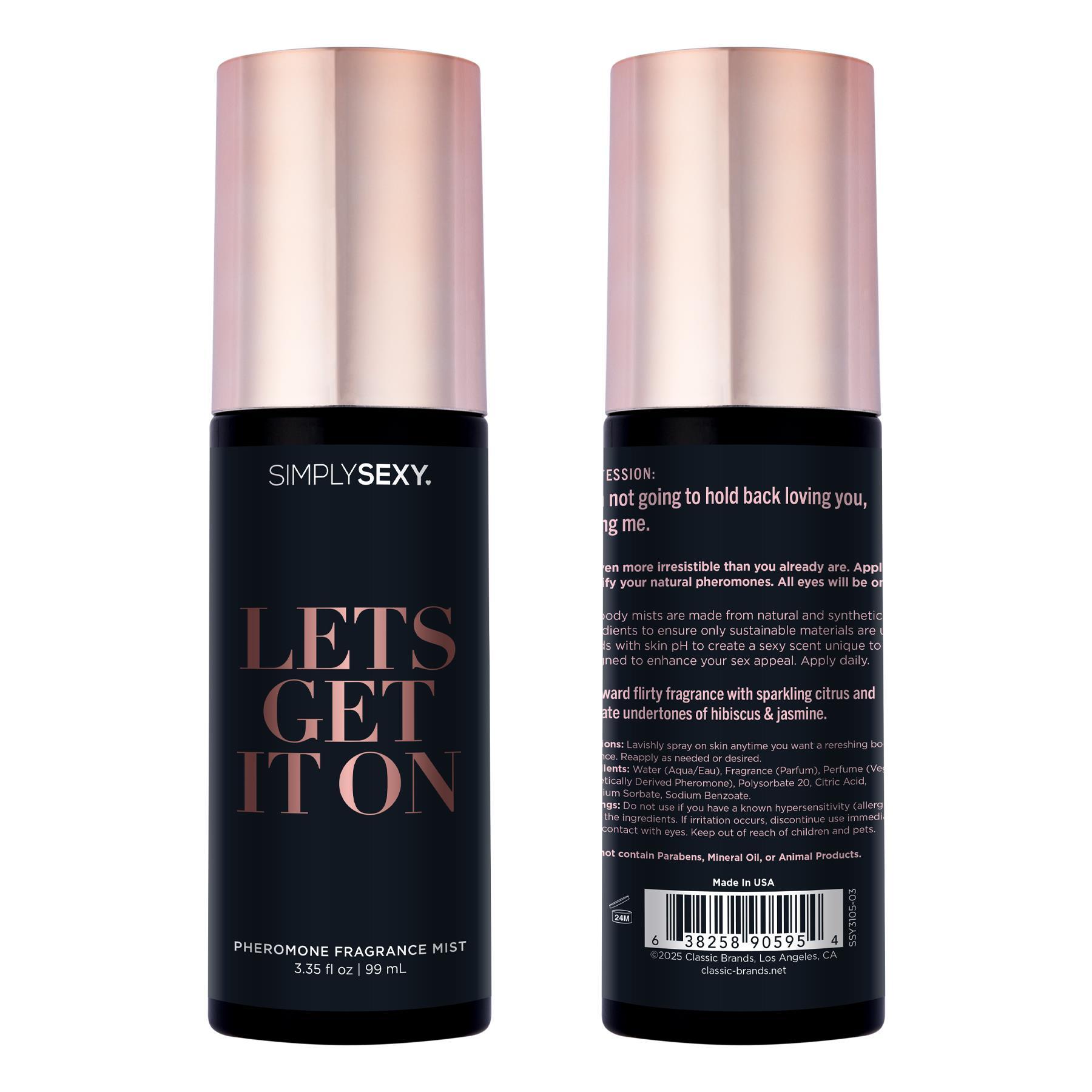 Simply Sexy Confessions Collection Pheromone Body Mist #11