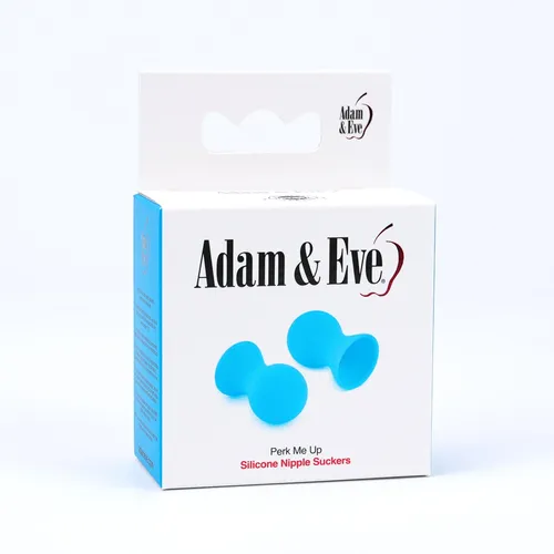 Adam & Eve Perk Me Up Nipple Suckers - Packaging Shot - Blue