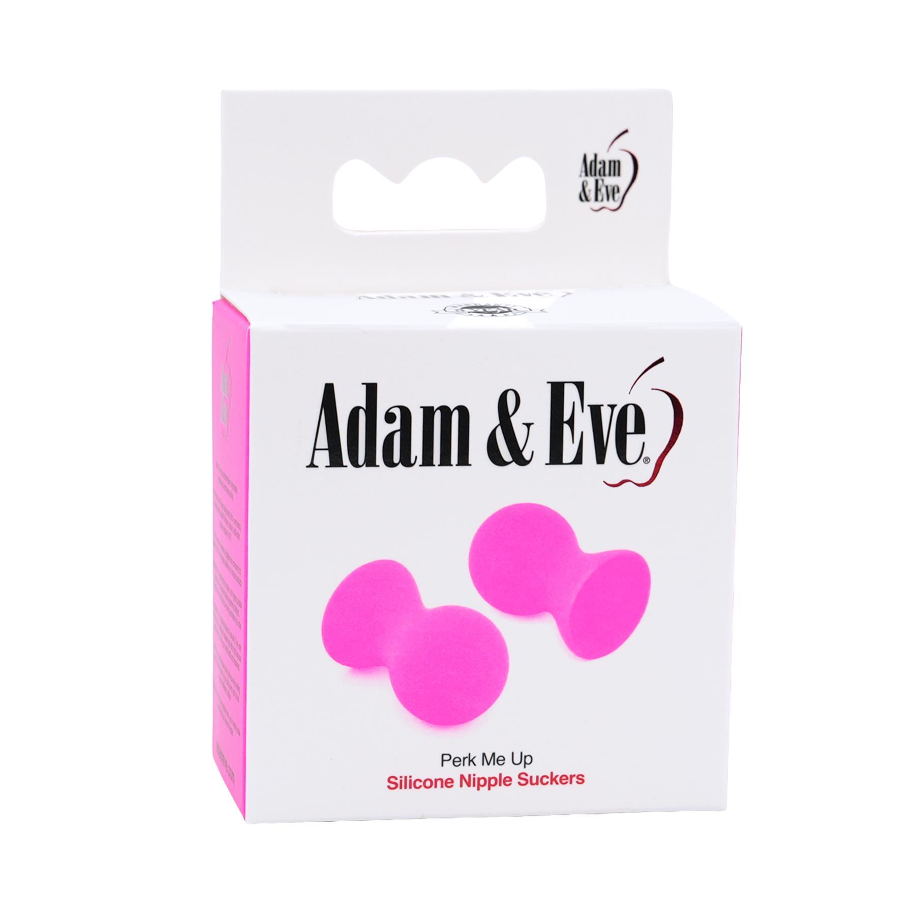 Adam & Eve Perk Me Up Nipple Suckers - Packaging Shot - Pink