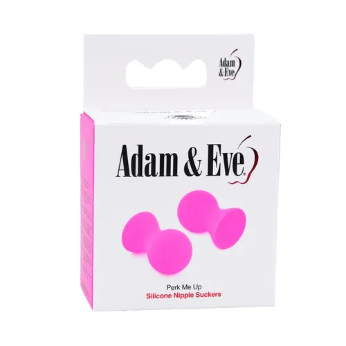 Adam & Eve Perk Me Up Nipple Suckers - Packaging Shot - Pink