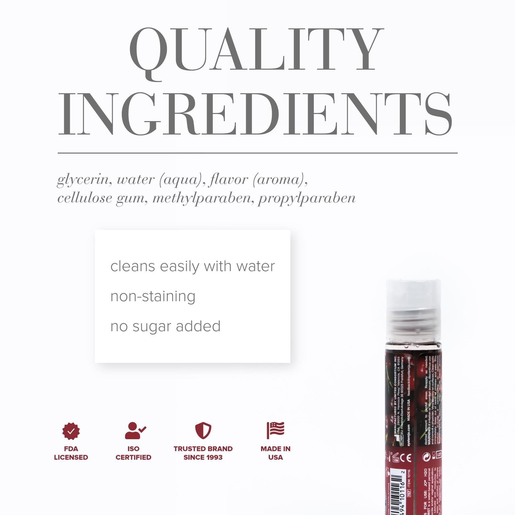 JO H2O Flavored Lubricant 7