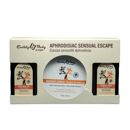 Earthly Body at Night Aphrodisiac Sensual Escape Gift Set grapefruit