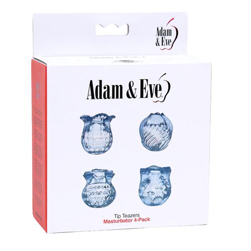 Adam & Eve Tip Teazers Masturbator 4-Pack - Packaging Shot