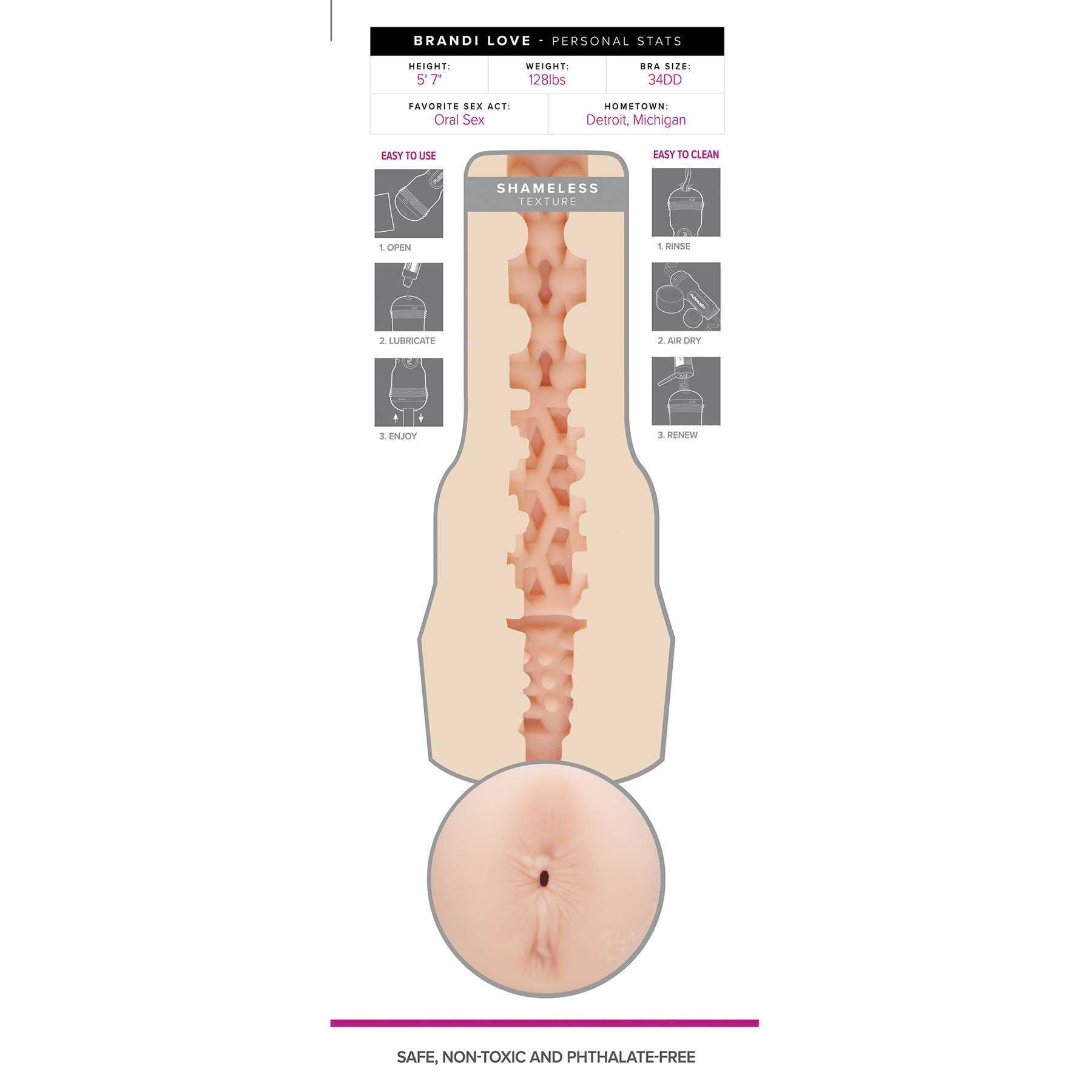 ght Girls Brandi Love Vagina masturbator internal design