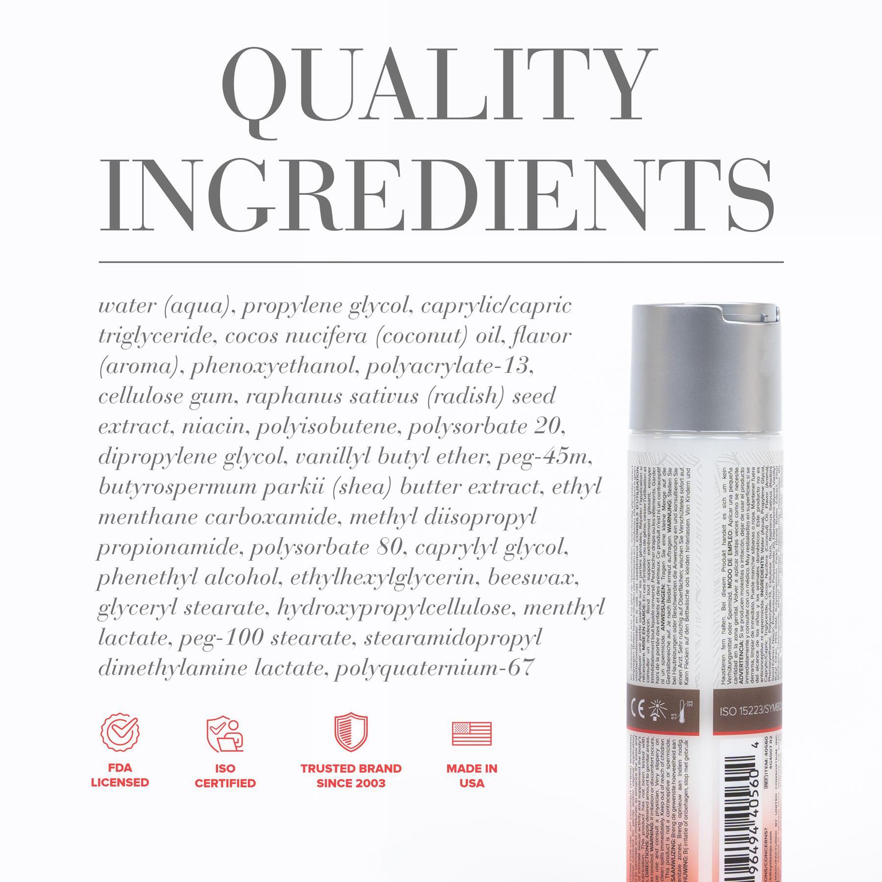 JO Coconut Hybrid Warming Lubricant