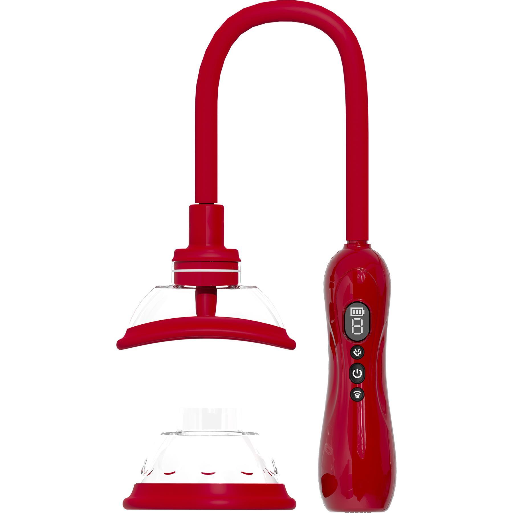 Pumped Automatic Licking Vulva & Breast Pump main image color red