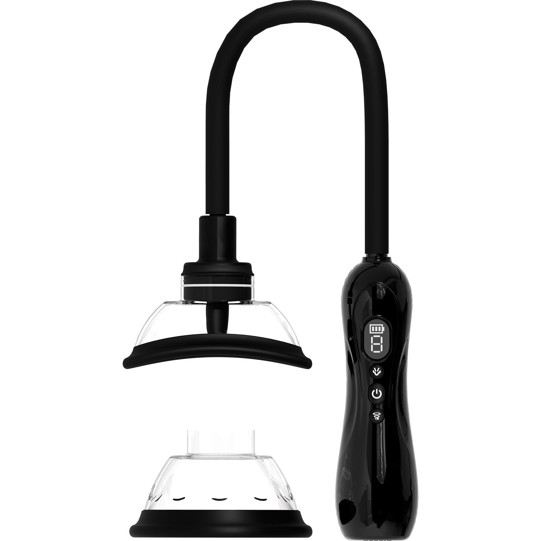 Pumped Automatic Licking Vulva & Breast Pump main image color black