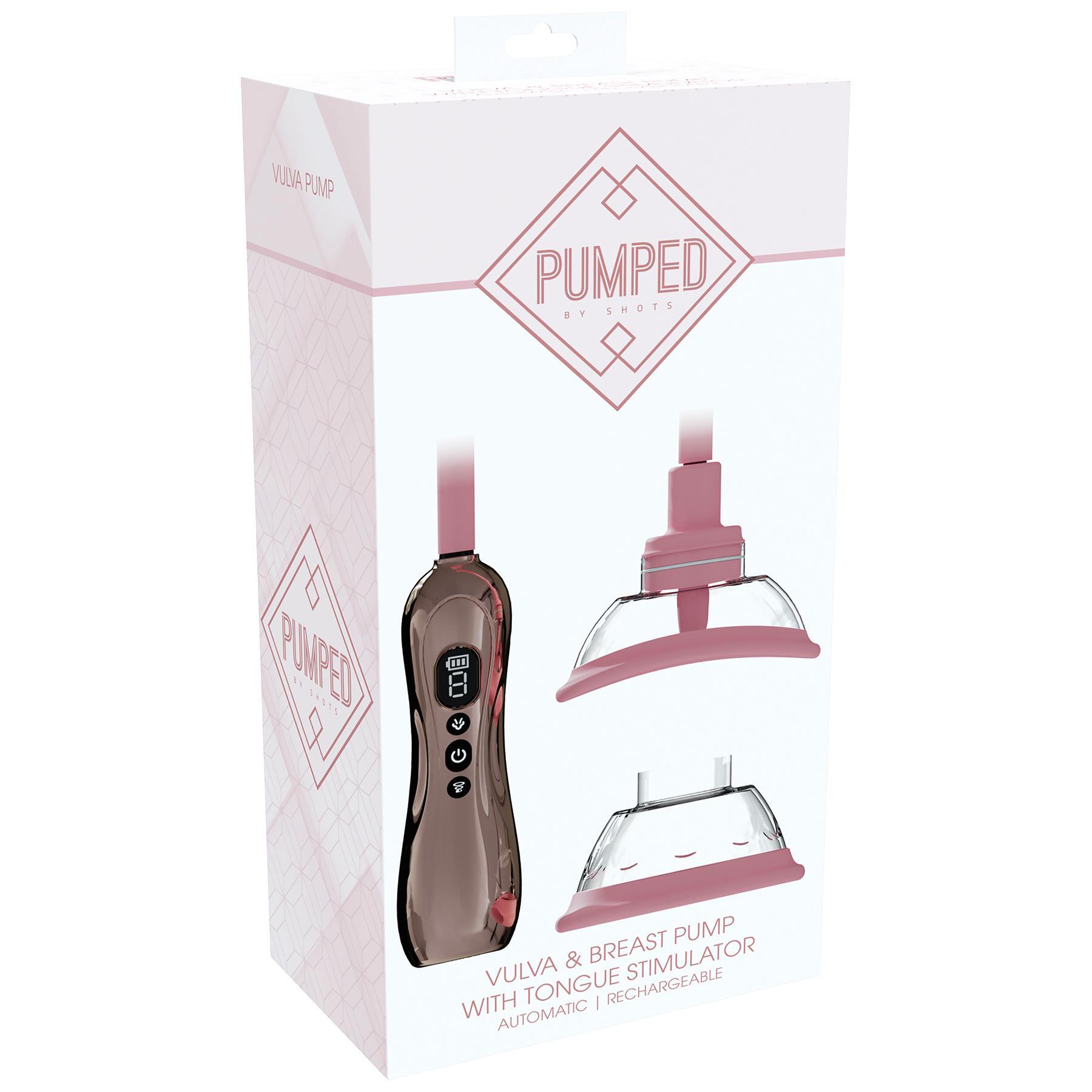 Pumped Automatic Licking Vulva & Breast Pump package
