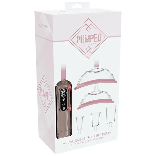 Pumped Automatic Vulva & Breast Pump color rose gold package