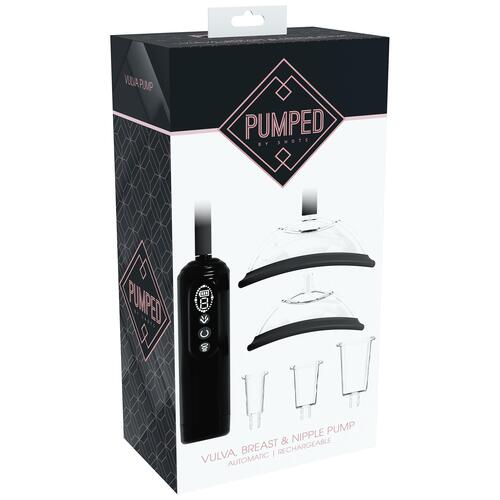 Pumped Automatic Vulva & Breast Pump color black package